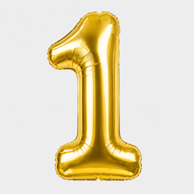 Number 1 Foil Balloon