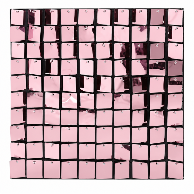Blush Pink Shimmer Sequin Backdrop Panel for Party Decoration