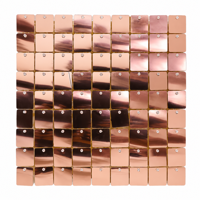 Rose Gold Shimmer Sequin Backdrop Panel for Party Decoration
