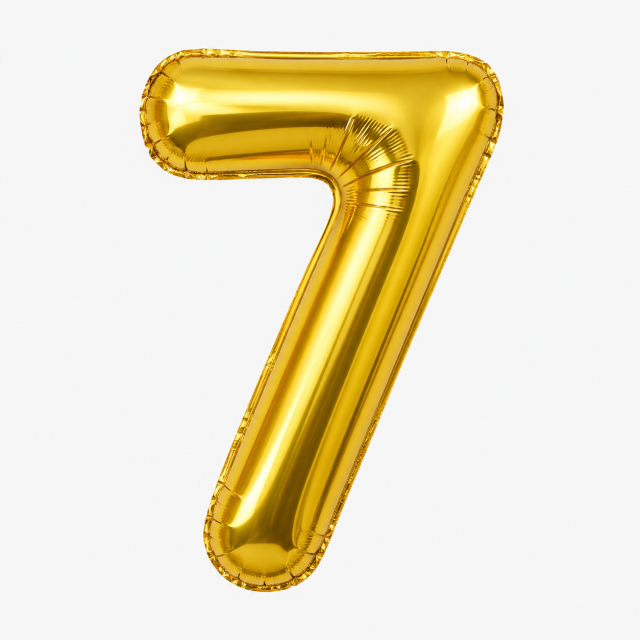 Number 7 Foil Balloon