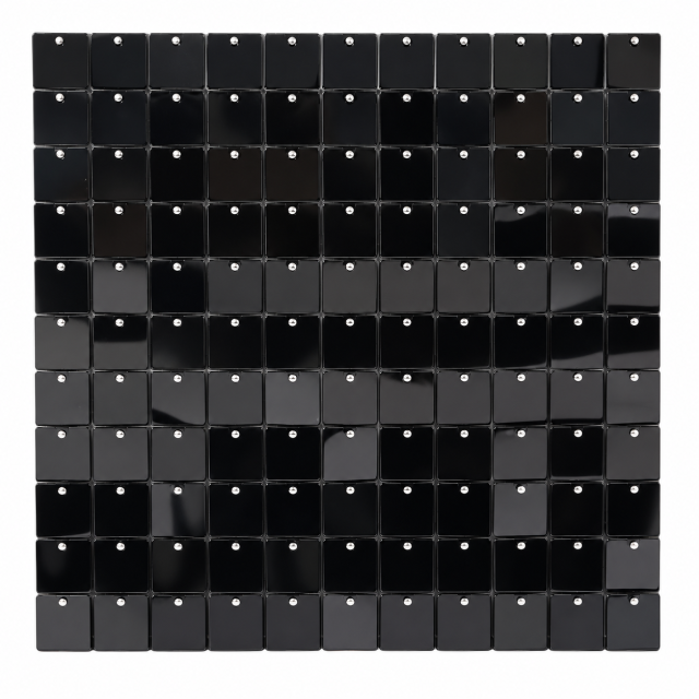 Black Shimmer Sequin Backdrop Panel for Party Decoration