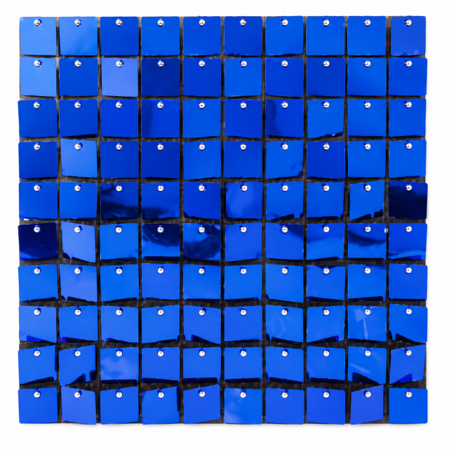 Royal Blue Shimmer Sequin Backdrop Panel for Party Decoration