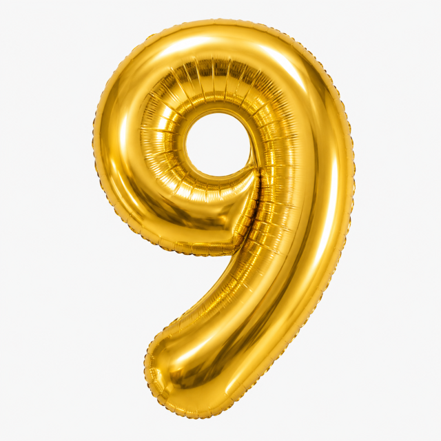 Number 9 Foil Balloon